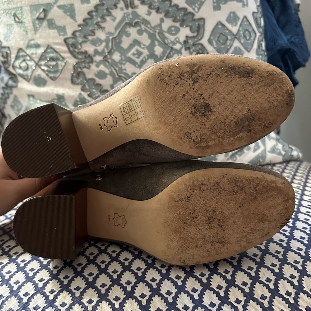 Tory Burch Suede Studded Booties - Picture 3 of 5